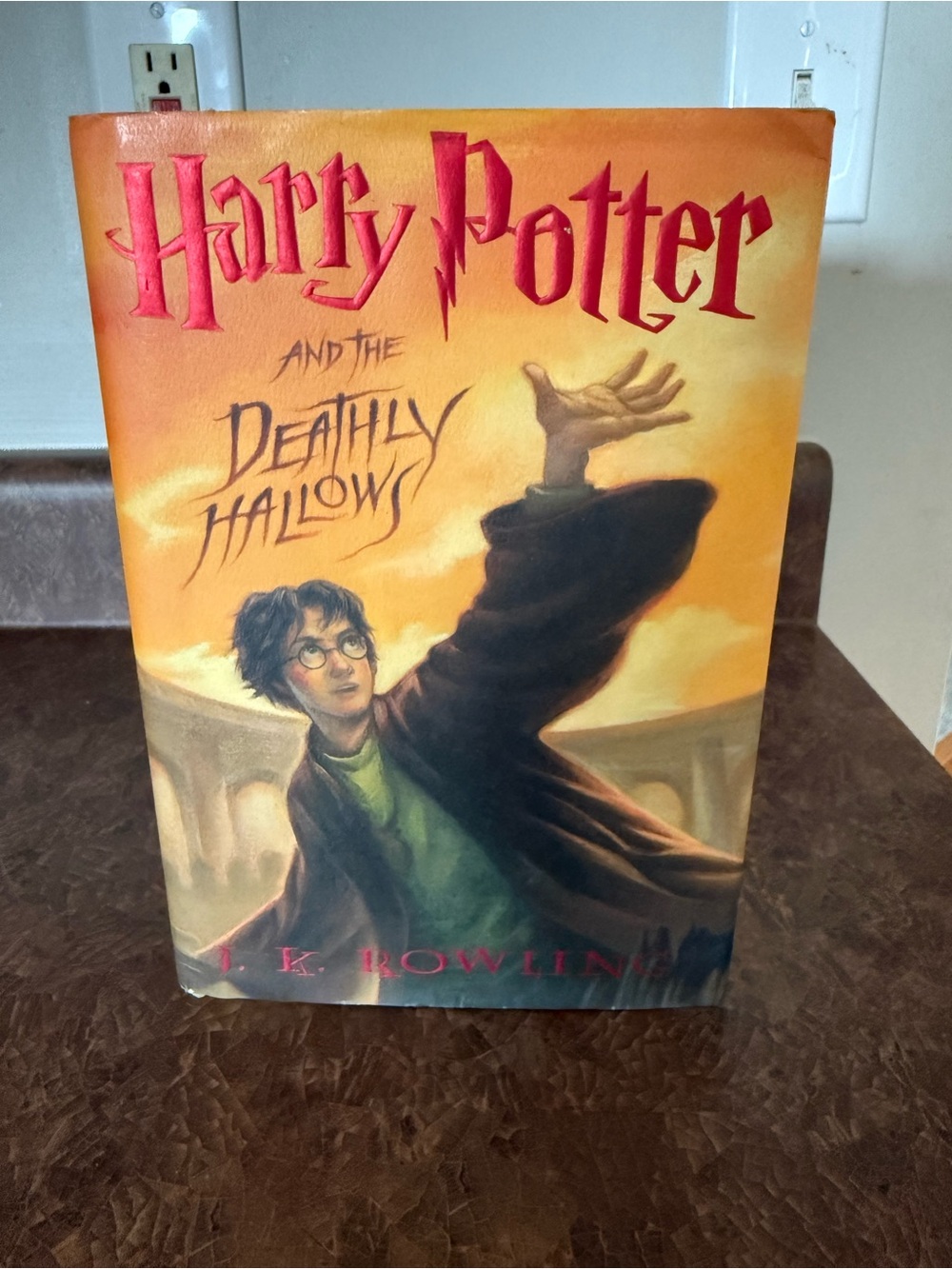 Harry Potter and the Deathly Hallows Hardcover - Orange/Red Cover